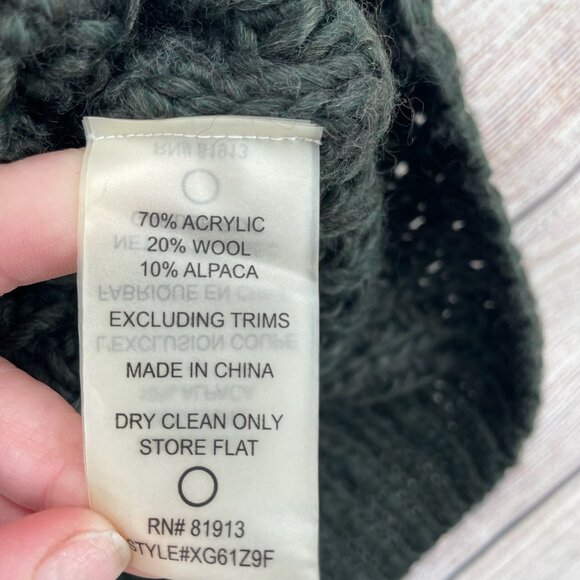 Plenty by Tracy Reese Chunky Knit Turtleneck Sweater Women's XL Green NEW - Picture 10 of 12